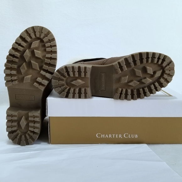 NWT Unionbay Brown Sherpa Ankle Boots Lace_up - Picture 9 of 9